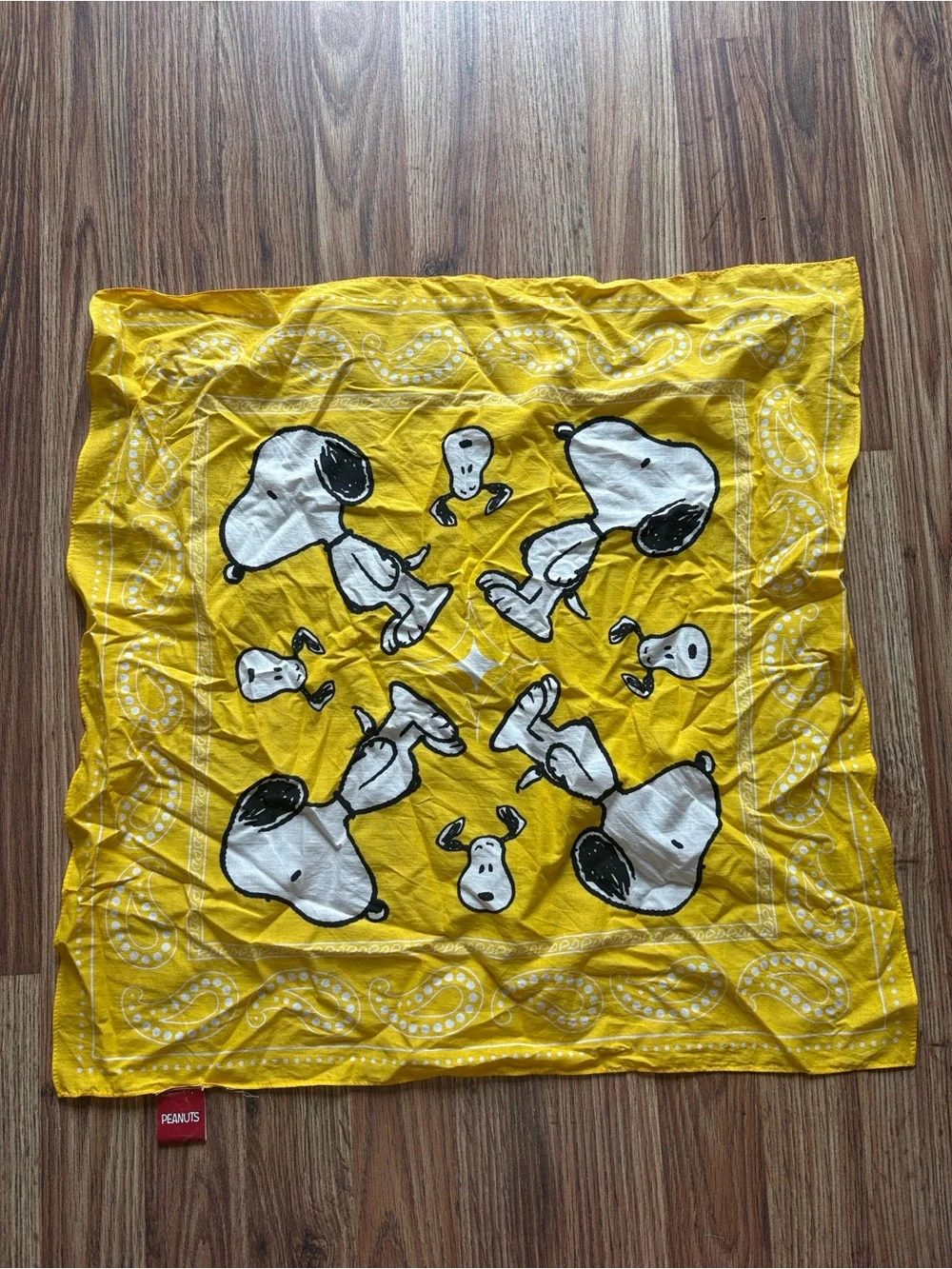 Peanuts Snoopy Yellow Bandana